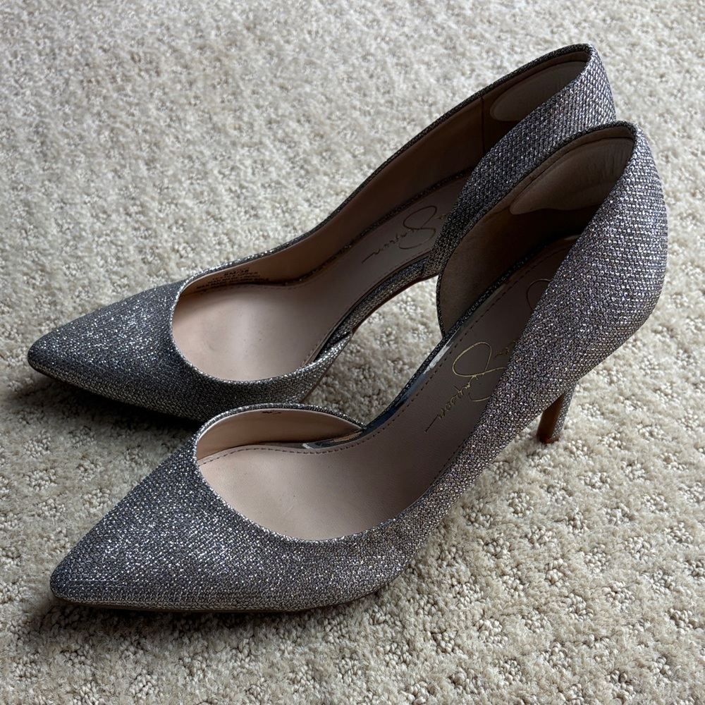 Jessica Simpson Elegant Silver Women's Heels